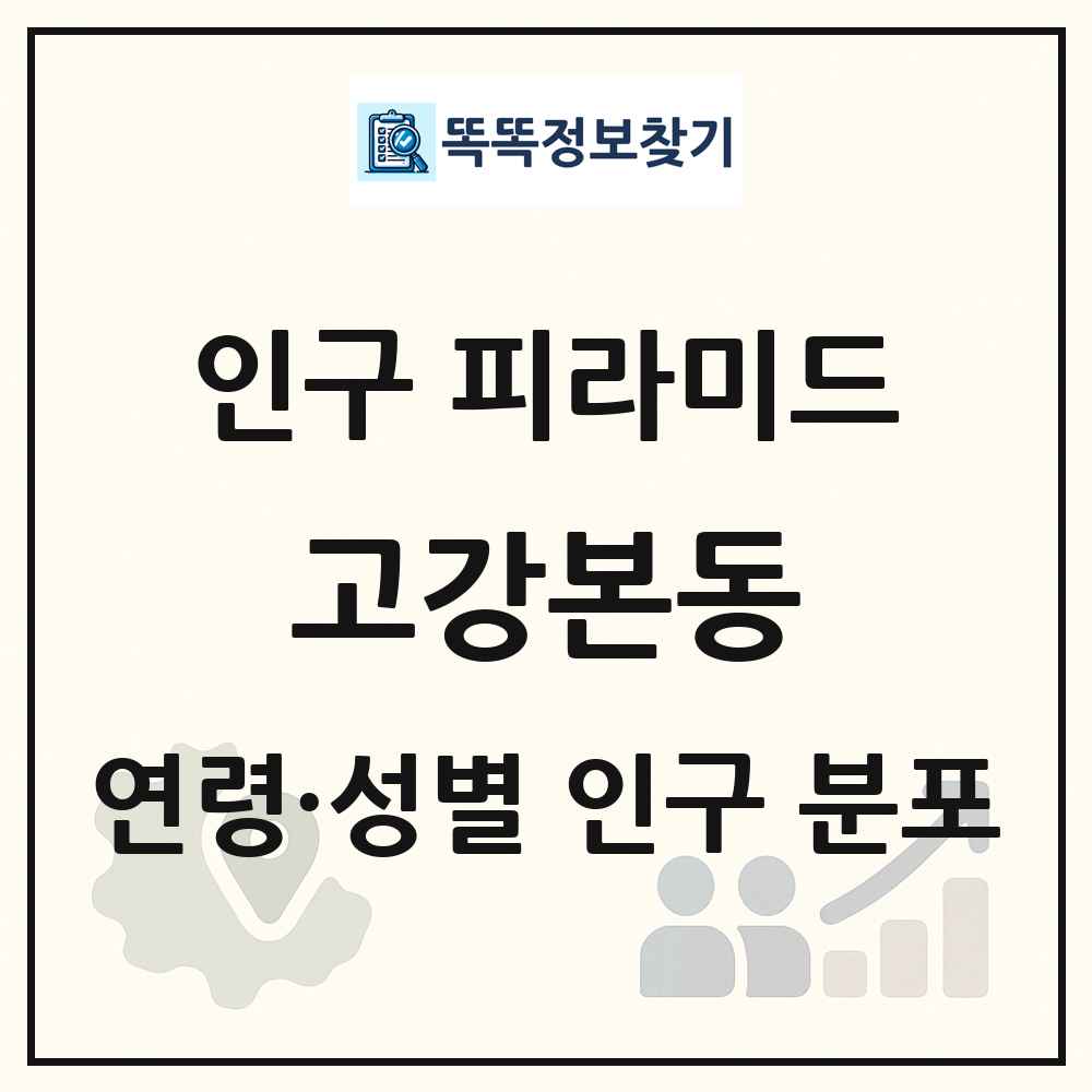 고강본동 인구 피라미드 링크 그림